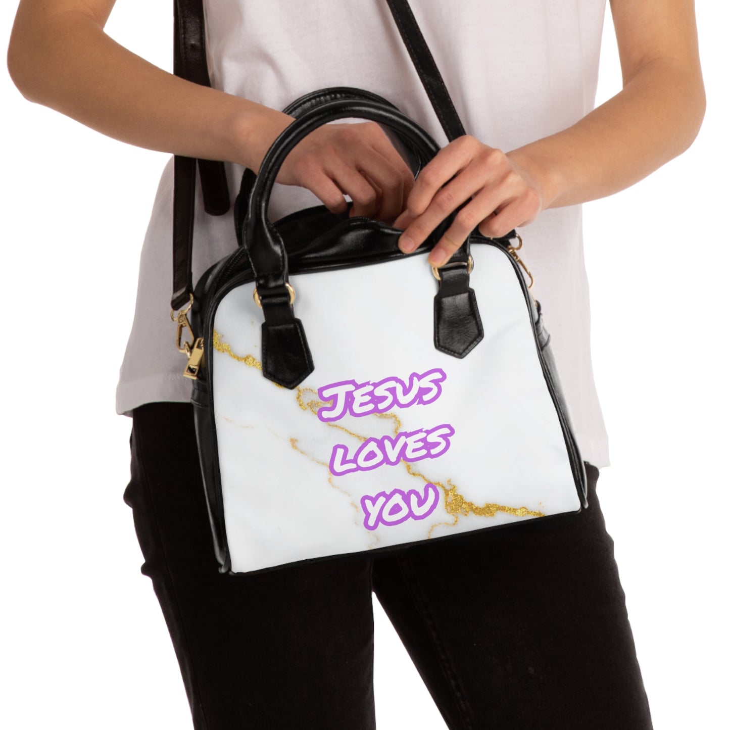 Jesus Handbag- Lavender