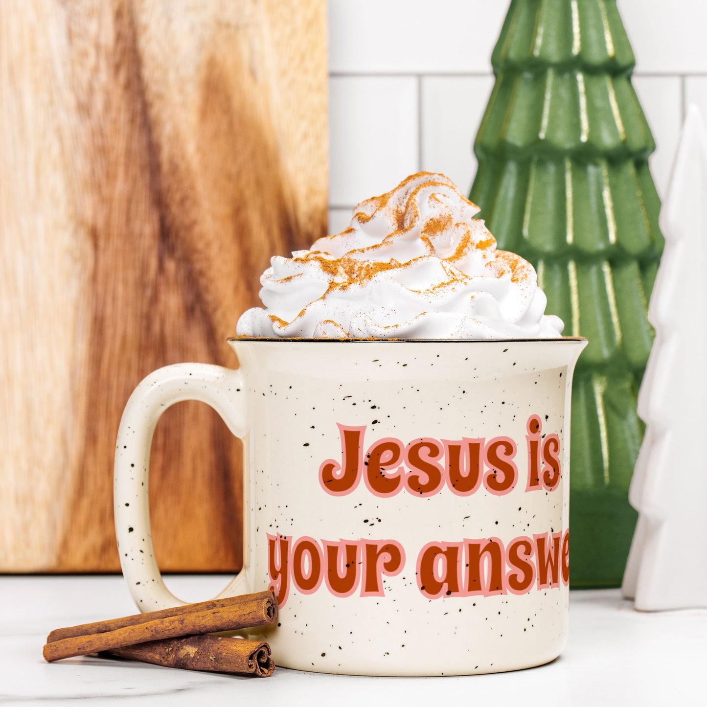 Jesus Is Your Answer Mug