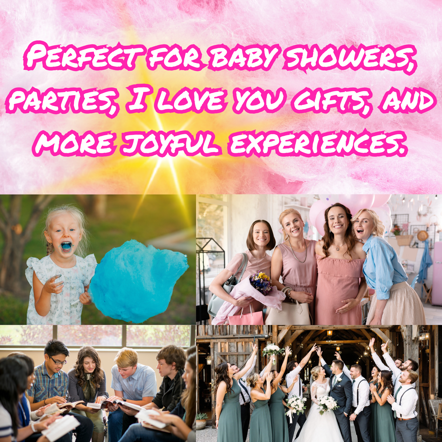 Cotton Candy Party Favors