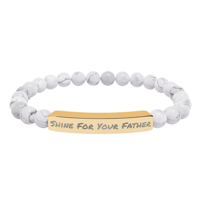 Natural Stone Bracelet- Shine For Your Father