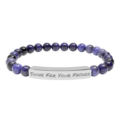 Natural Stone Bracelet- Shine For Your Father