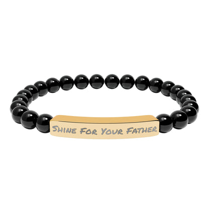 Natural Stone Bracelet- Shine For Your Father