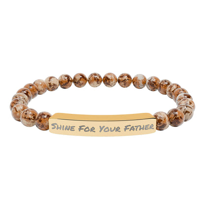 Natural Stone Bracelet- Shine For Your Father