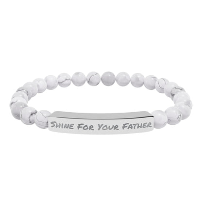 Natural Stone Bracelet- Shine For Your Father