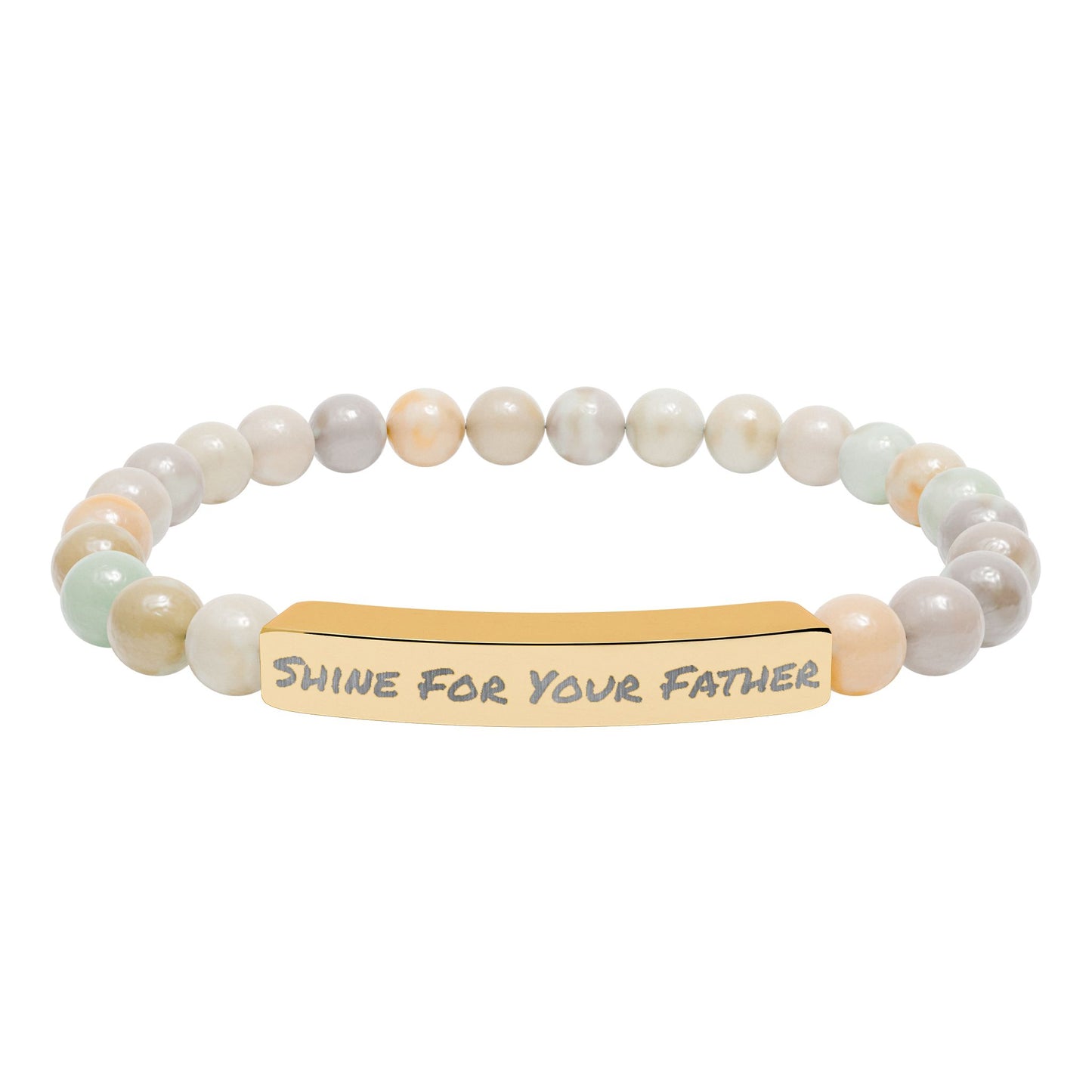 Natural Stone Bracelet- Shine For Your Father