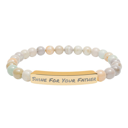Natural Stone Bracelet- Shine For Your Father
