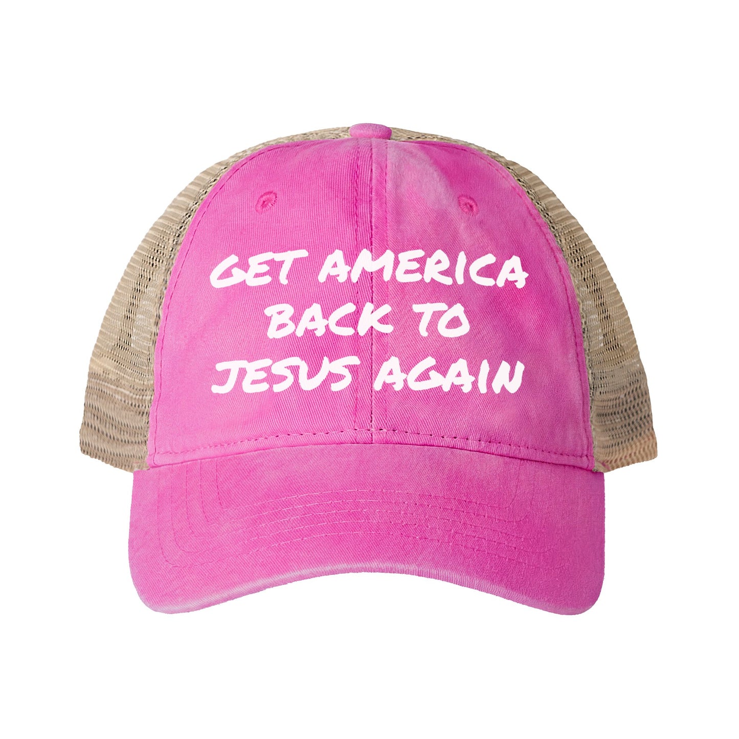 Get America Back To Jesus Hat- Pink