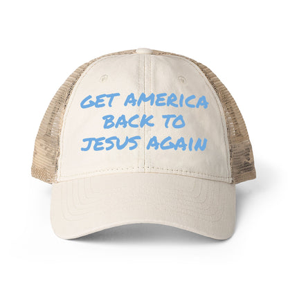 Get America Back To Jesus Hat- Tan