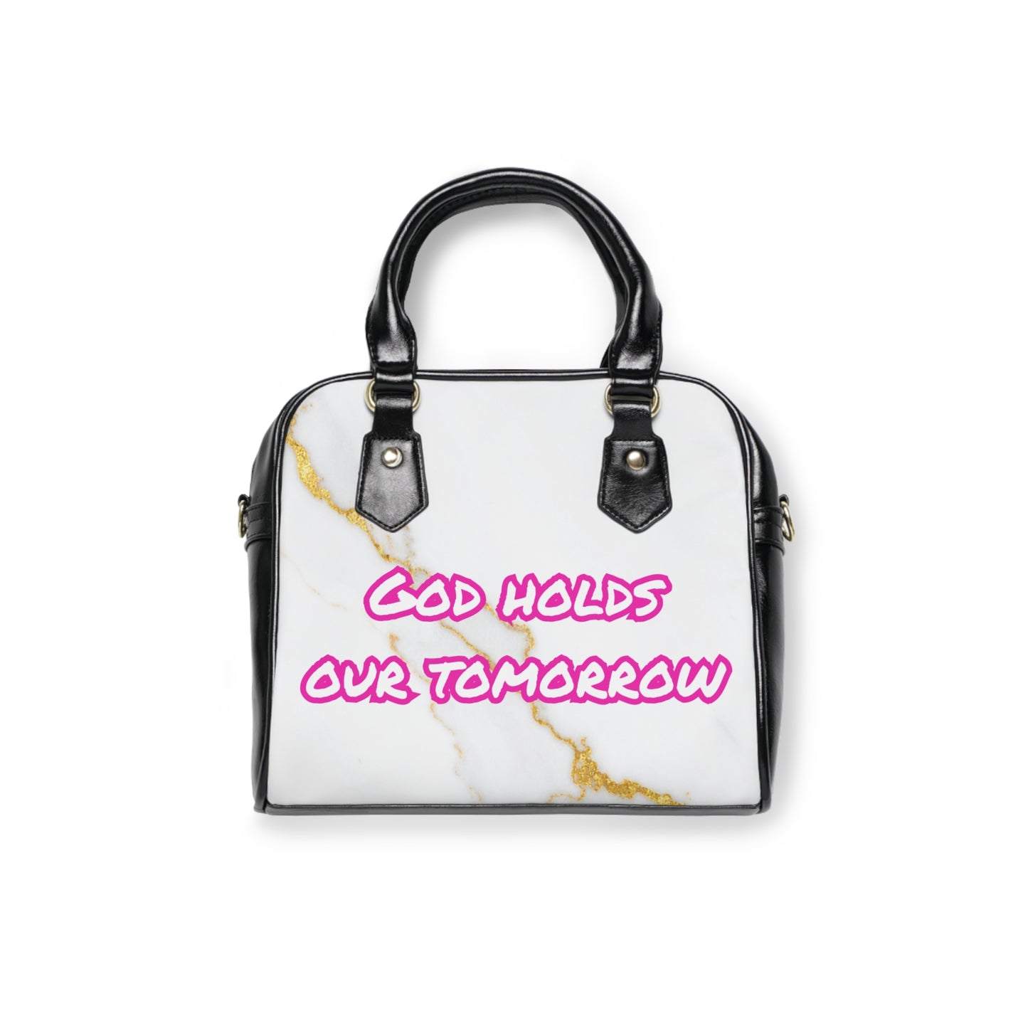 God Holds Our Tomorrow Handbag