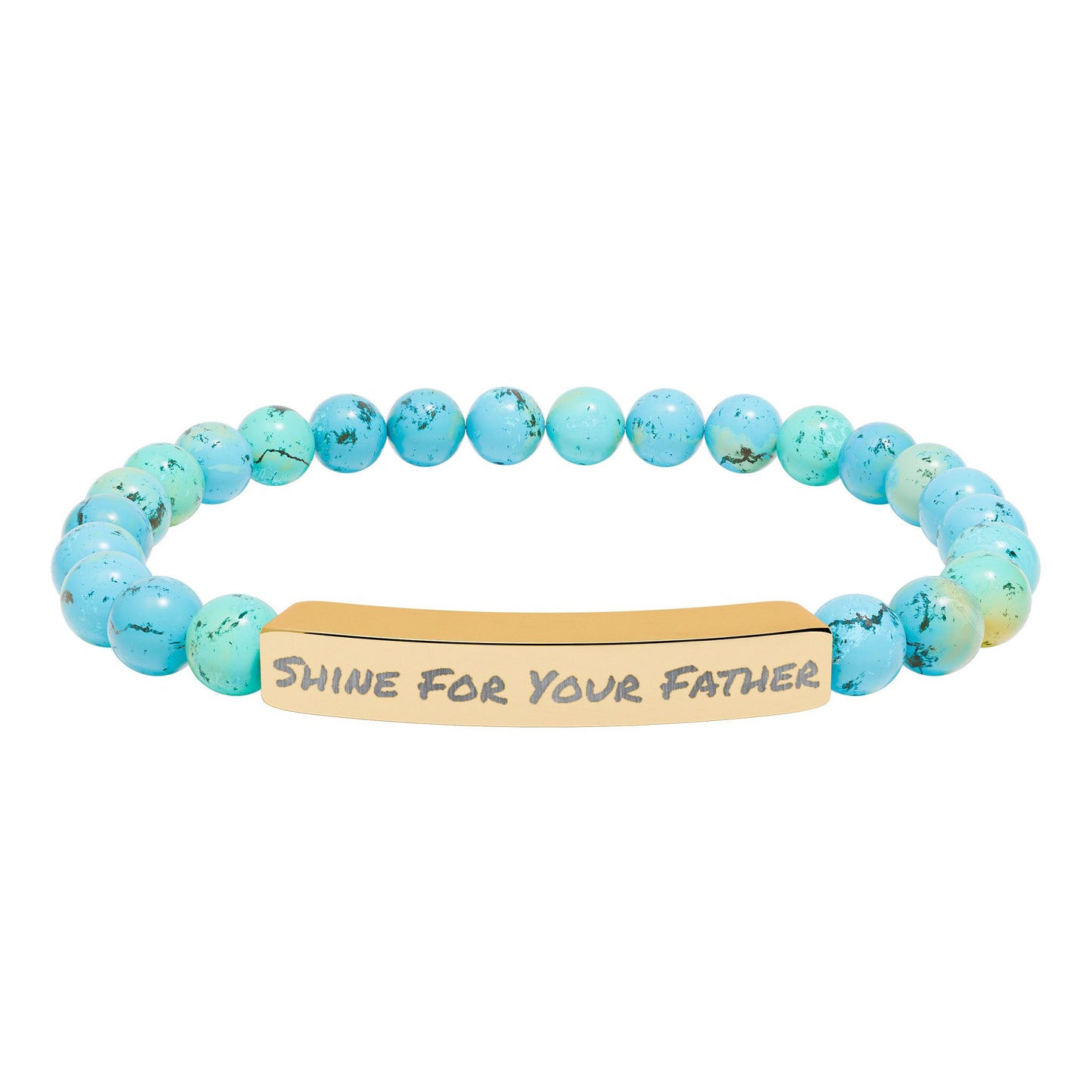 Natural Stone Bracelet- Shine For Your Father