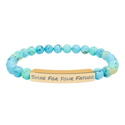 Natural Stone Bracelet- Shine For Your Father