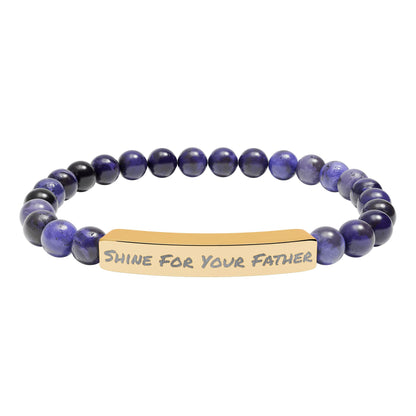 Natural Stone Bracelet- Shine For Your Father