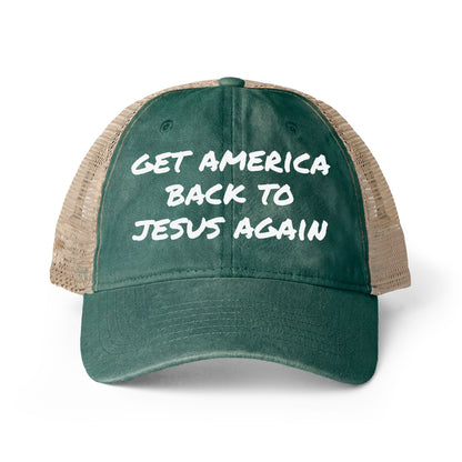 Get America Back To Jesus Hat- Green
