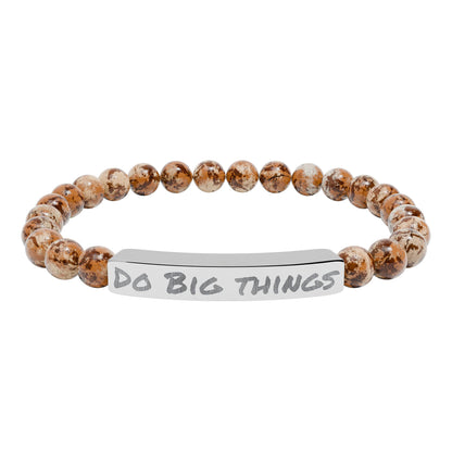 Natural Stone Bracelet- Do Big Things