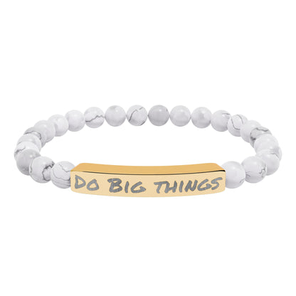 Natural Stone Bracelet- Do Big Things