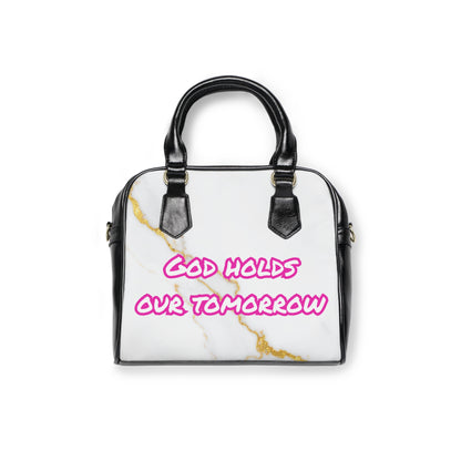 God Holds Our Tomorrow Handbag