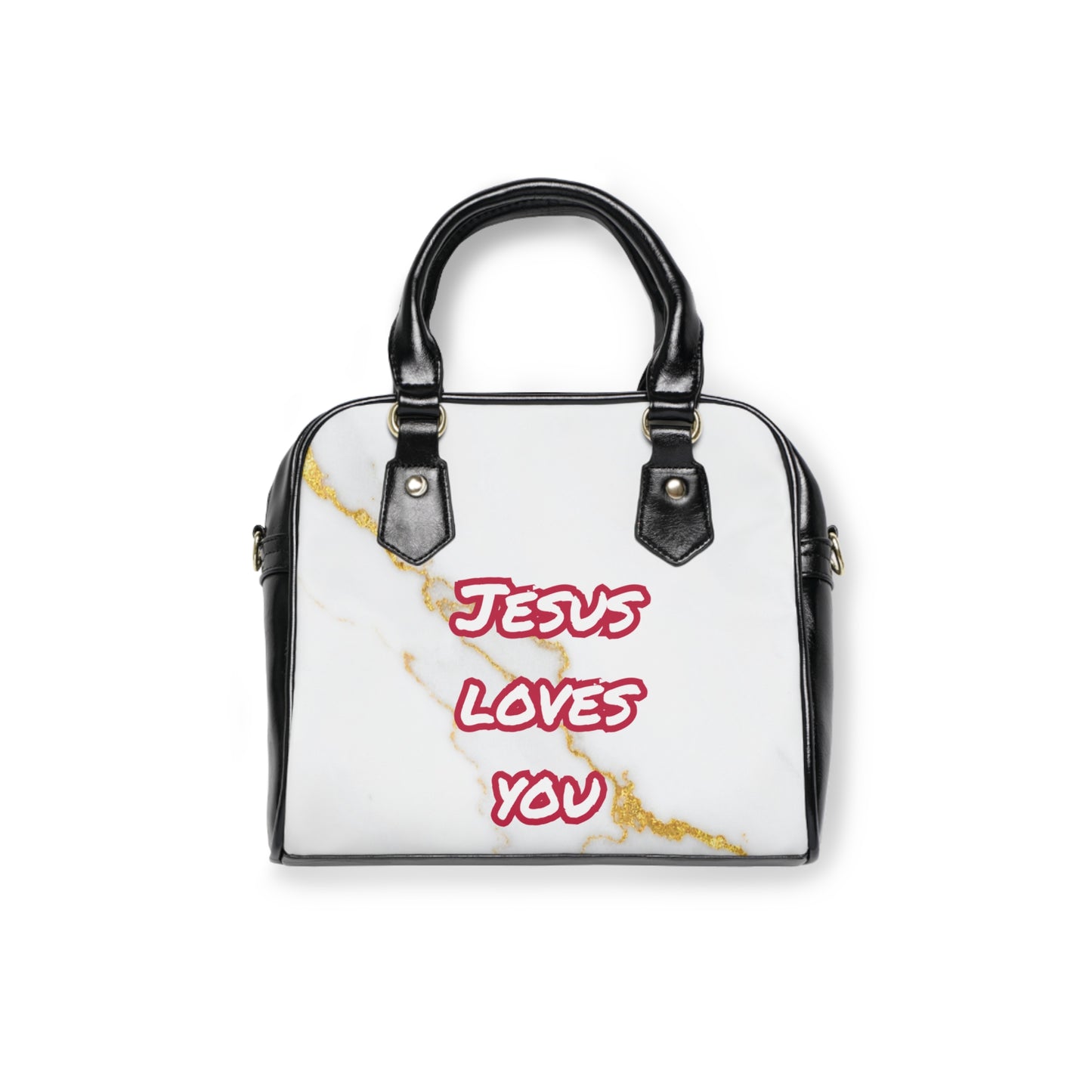 Jesus Handbag- Crimson