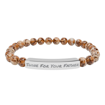 Natural Stone Bracelet- Shine For Your Father