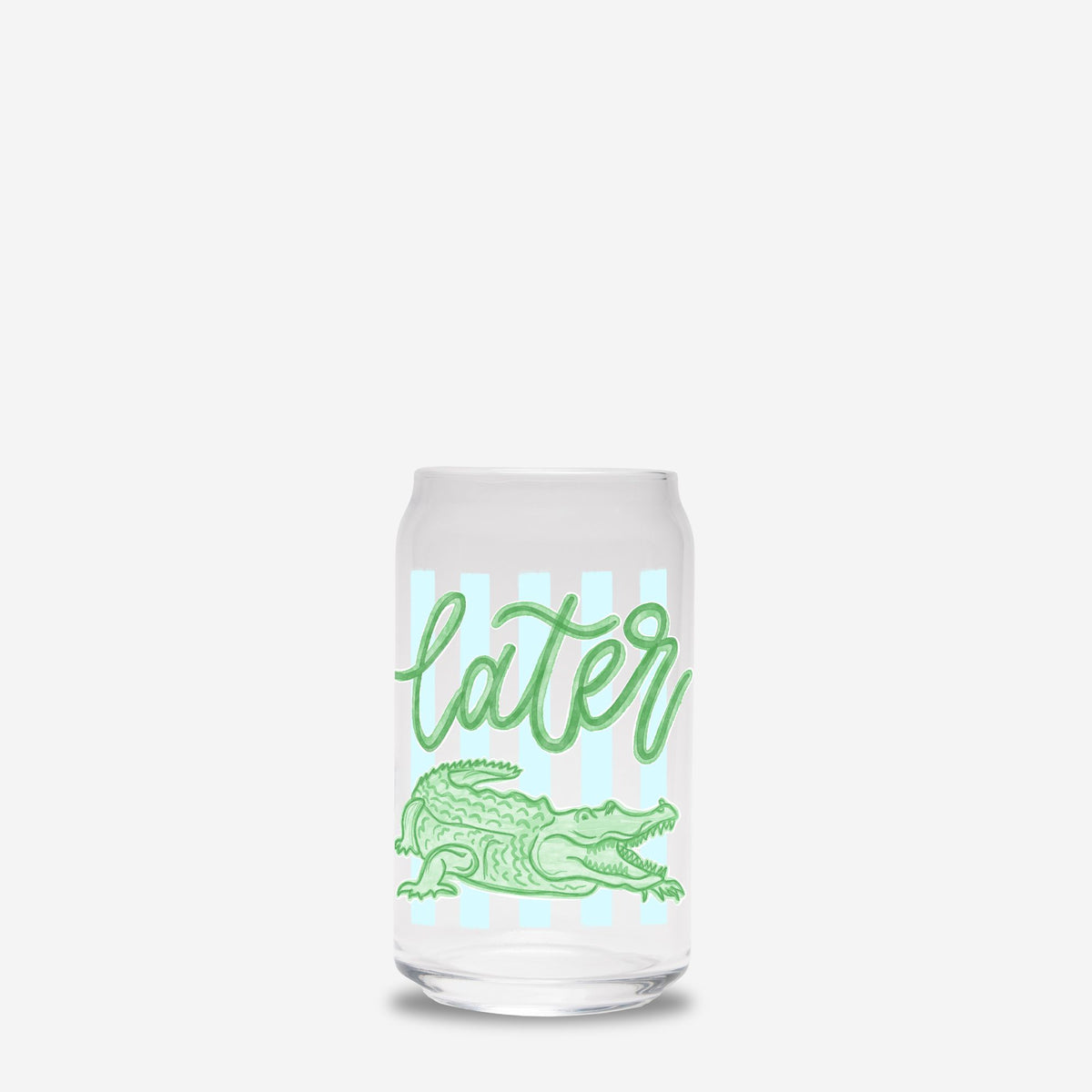 Iced Coffee Glass- Gator