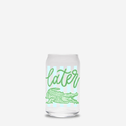 Iced Coffee Glass- Gator