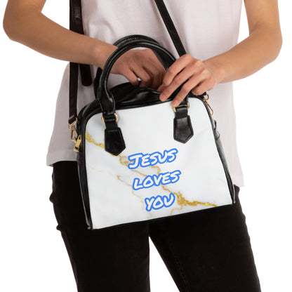 Jesus Handbag- Blue