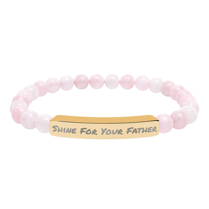Natural Stone Bracelet- Shine For Your Father