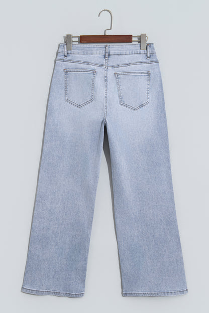 Beau Blue Sparkle Detail Western Casual Shift Jeans