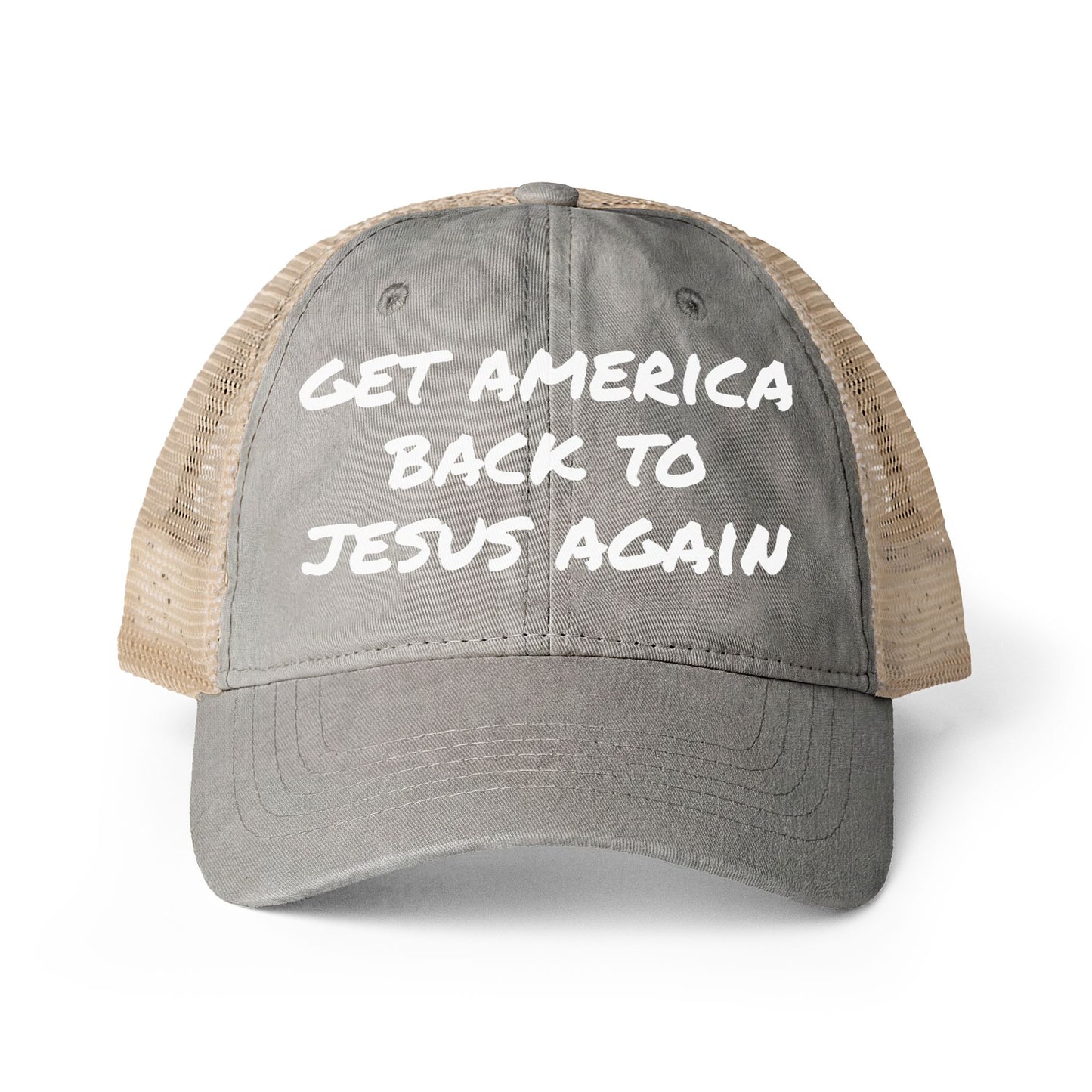 Get America Back To Jesus Hat- Stone