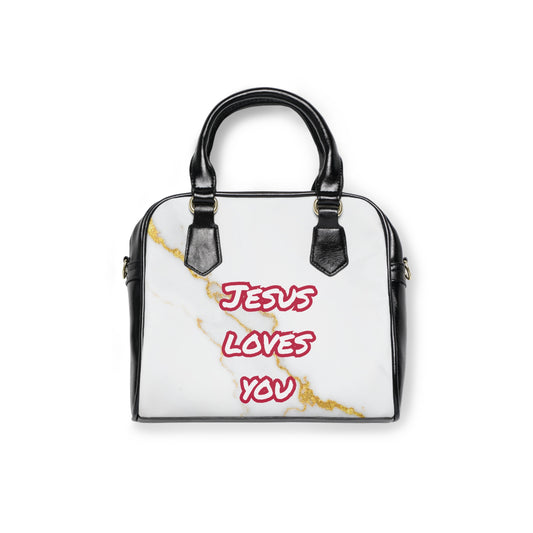 Jesus Handbag- Crimson