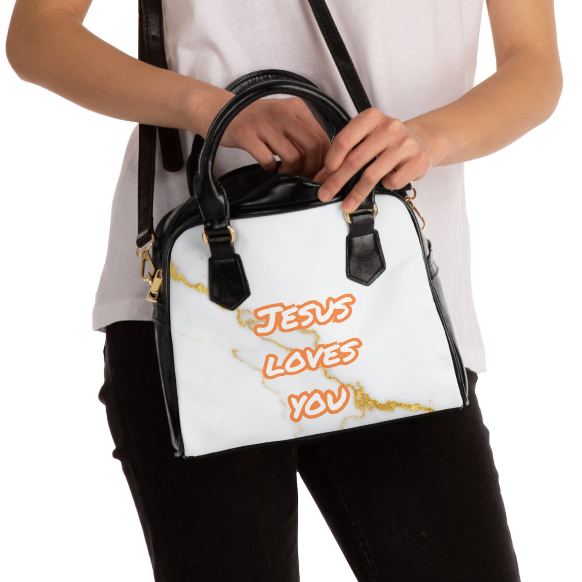 Jesus Handbag- Orange
