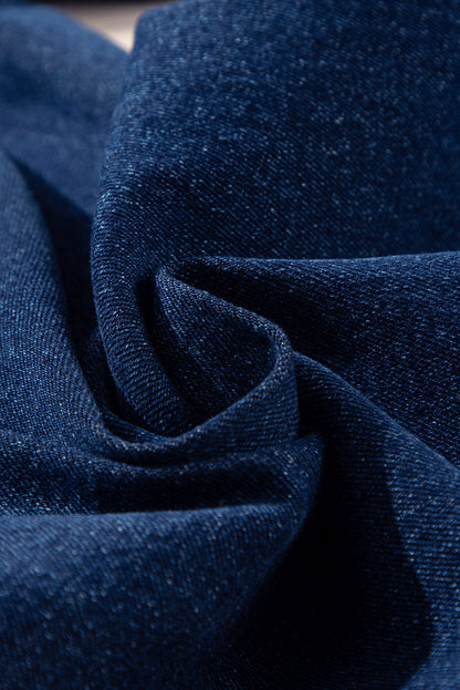 Dirty blue Daily Fashion Straight Leg Mid-rise Shift Jeans