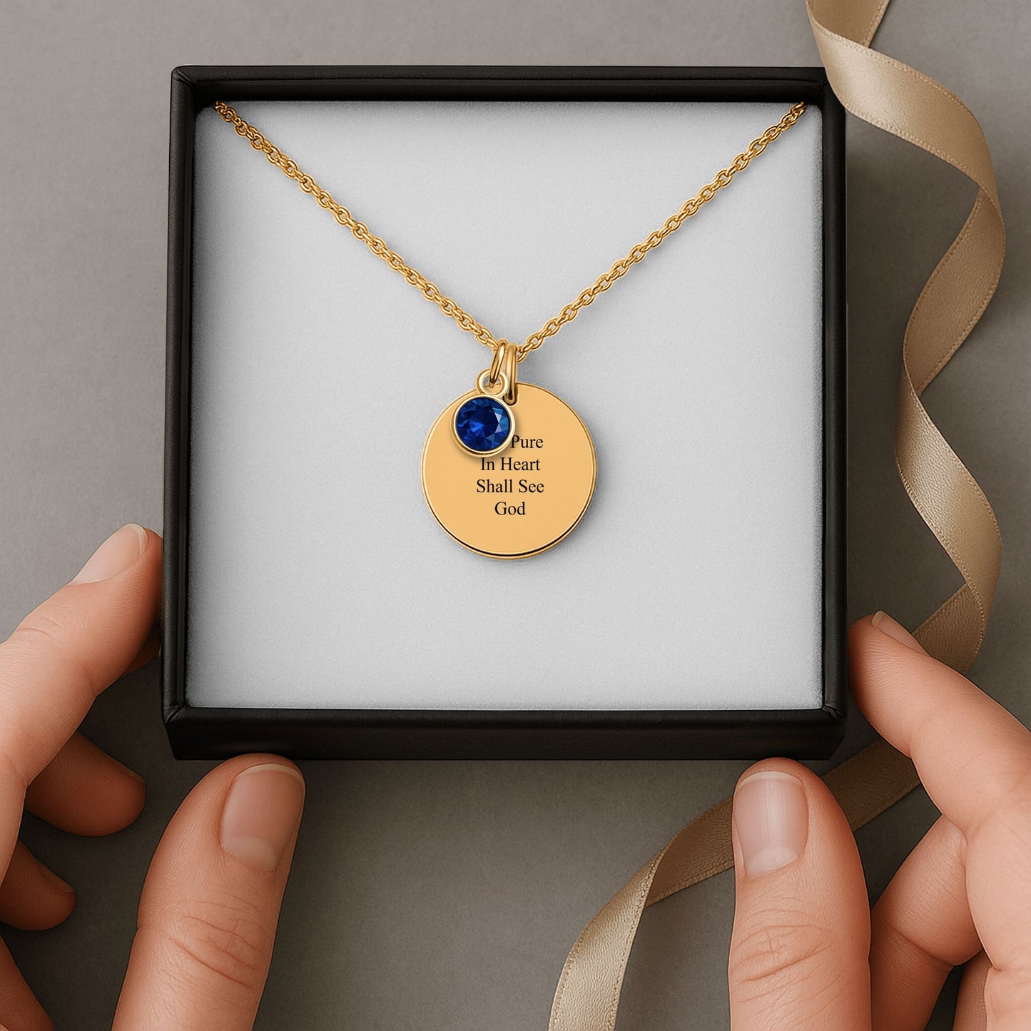 The Pure In Heart Shall See God Necklace