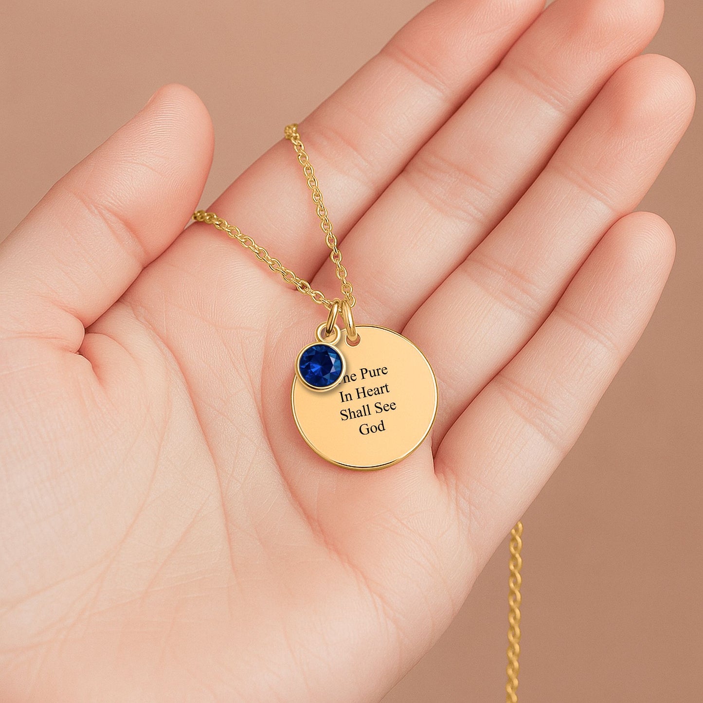 The Pure In Heart Shall See God Necklace