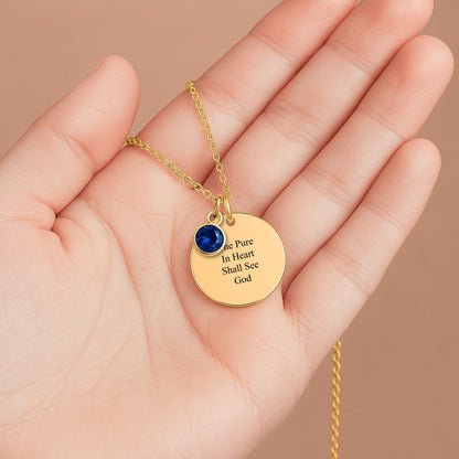 The Pure In Heart Shall See God Necklace