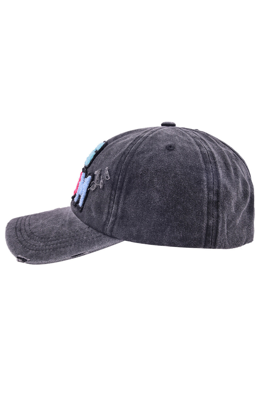 Black Vintage Wash Dog Mom Hat
