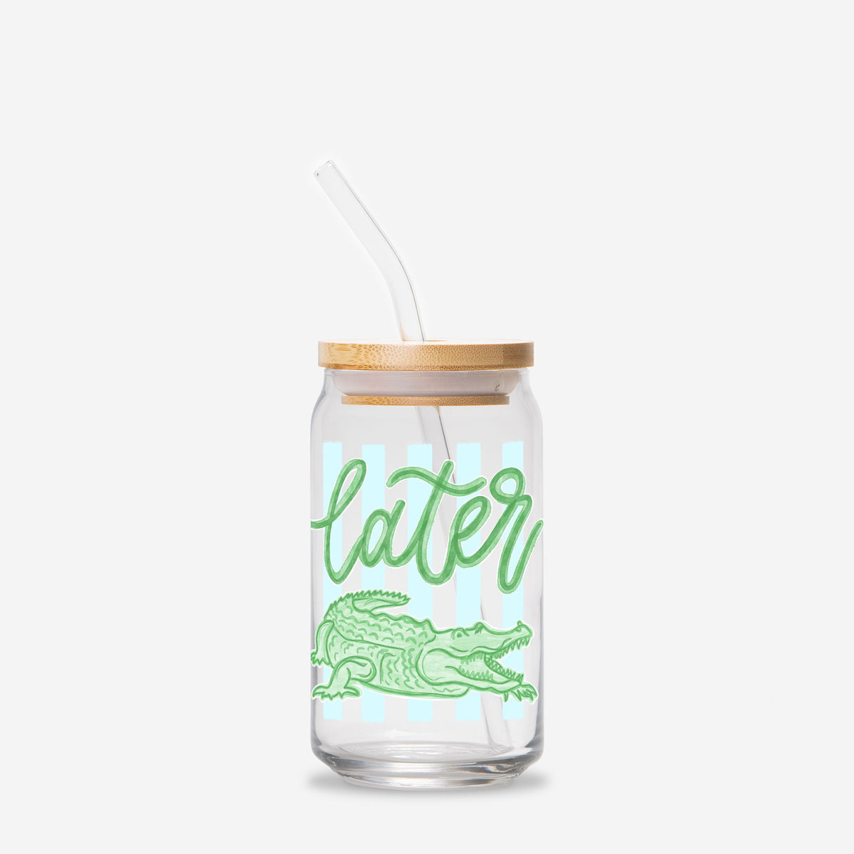 Iced Coffee Glass- Gator