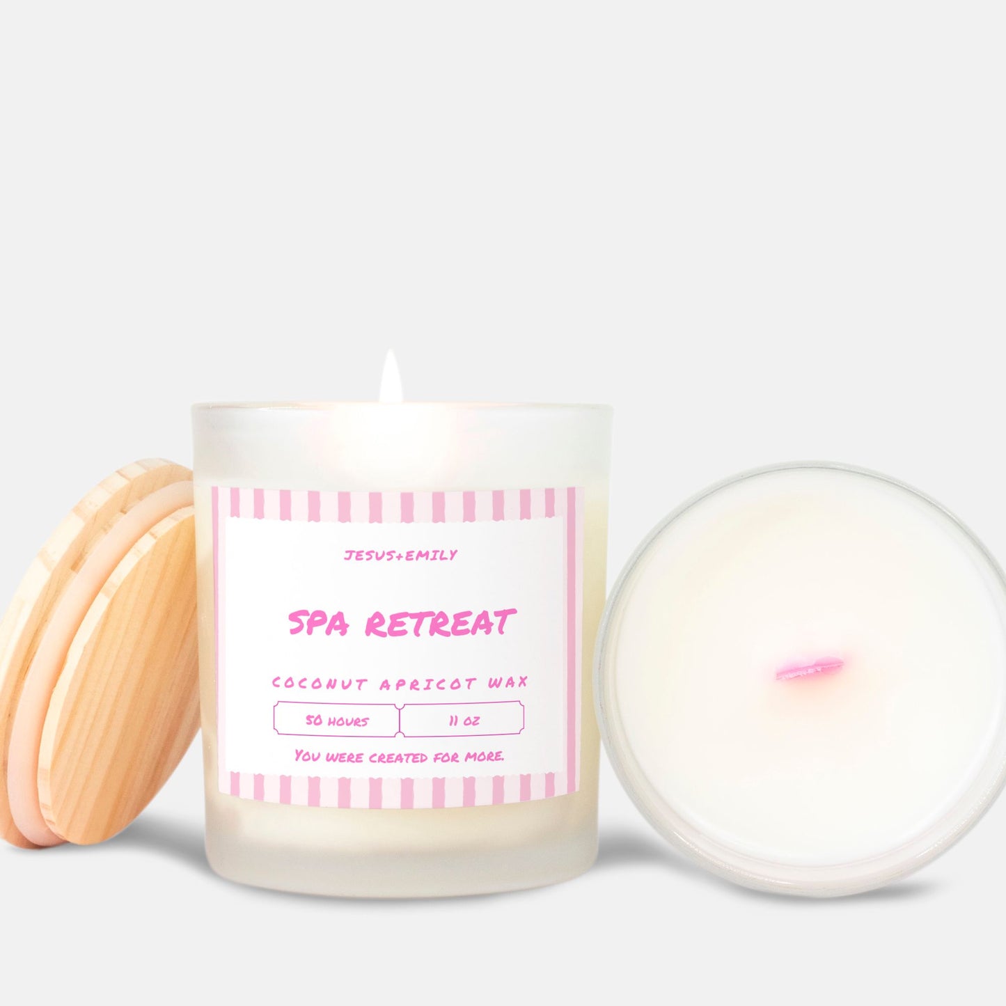 Spa Retreat Frosted Candle