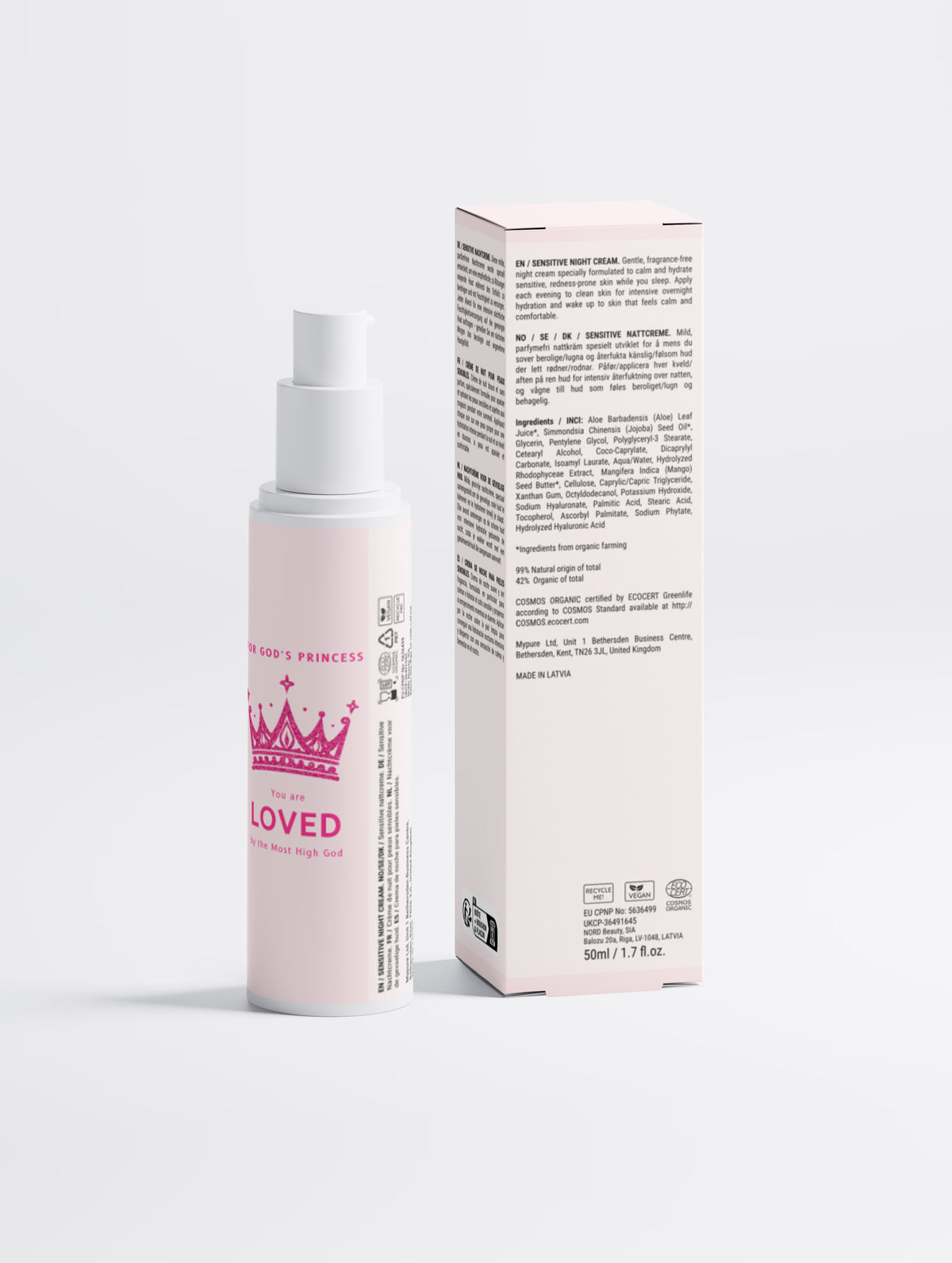 Sensitive Skin Overnight Cream, Fragrance Free